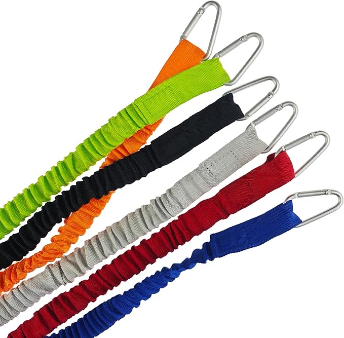 Kayak Paddle Leash Kayak Rod Leash Stretchable Coiled Lanyard Leash for Kayak and Paddles, Fishing Poles Rods