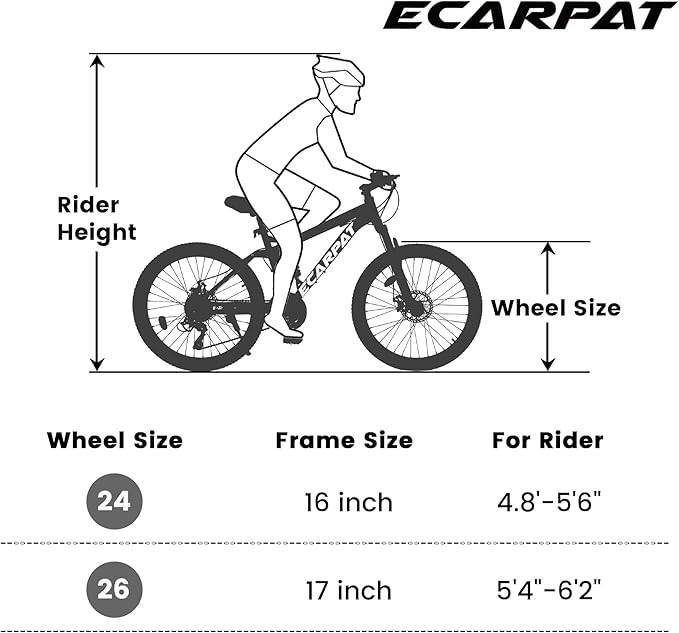 24/26/27.5 Inch Wheels Mountain Bike Shimano 21 Speeds with Mechanical Disc Brakes Aluminum/High-Carbon Steel Frame Suspension MTB Bikes Mountain Bicycle for Adult & Teenagers