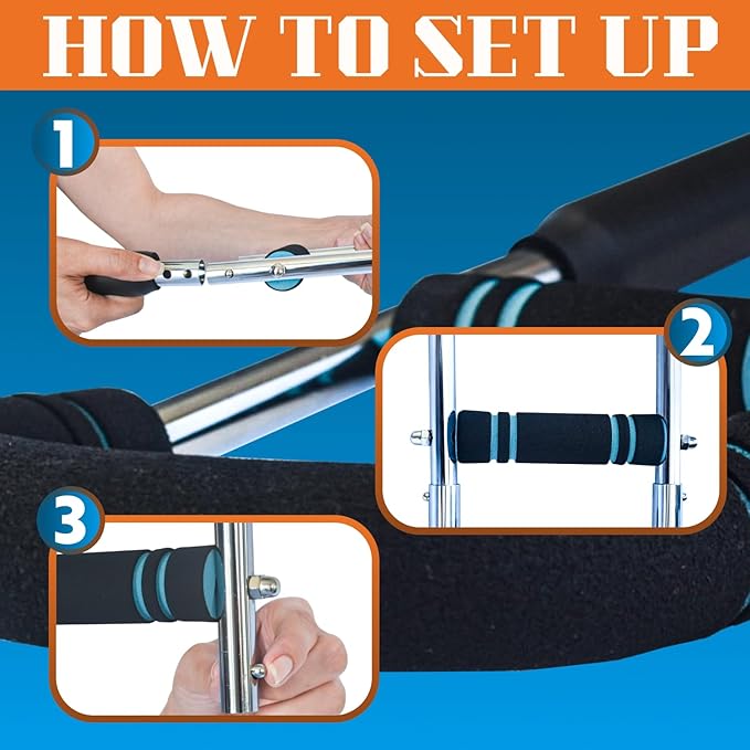 Twister Arm Trainer – Adjustable Chest, Arm, Shoulder & Back Exercise Equipment for Men & Women – Portable Spring Resistance – Home Gym Equipment