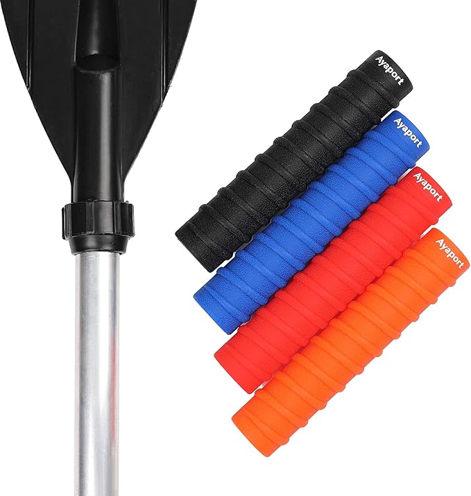 Ayaport Kayak Paddle Grips Non-Slip Silicone Wraps Blister Prevention Kayaking Accessories for Take-Apart Paddles