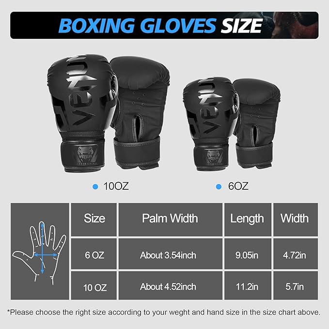 Inmorven Boxing Gloves, Pro Training Sparring, Muay Thai MMA Kickboxing, Men Women Adult, Heavy Punching Bag Focus Mitts Pads Workout, Ventilated Palm