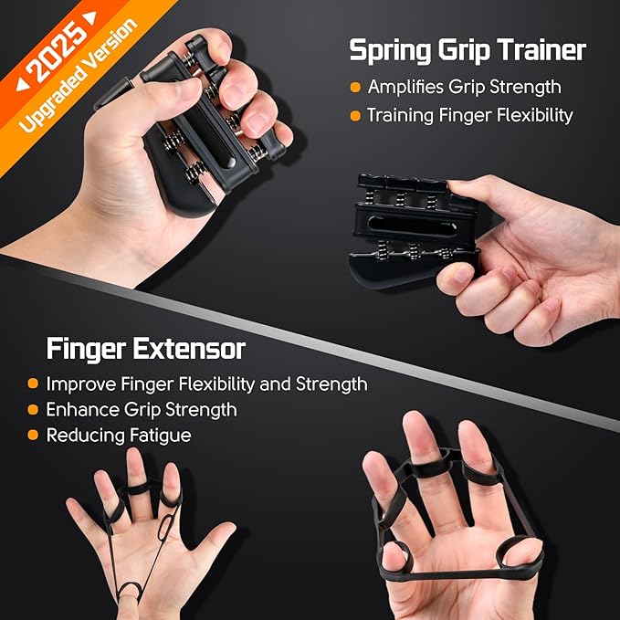 Grip Strength Tester Trainer Dynamometer - Hand Grip Dynamometer with Hand gripper Strengthener Forearm Strengthener Wrist Exerciser for Sports