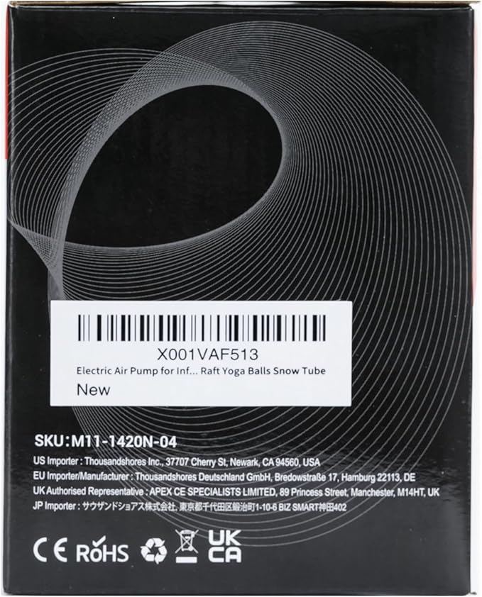 Dr.meter Air Pump for Inflatables, Rechargeable 4000mAh Battery Air Mattress Pump - Portable Quick-Fill Inflator Deflator for Outdoor Camping Inflatable Pool Float Boat Raft Yoga Ball Swim Ring Airbed