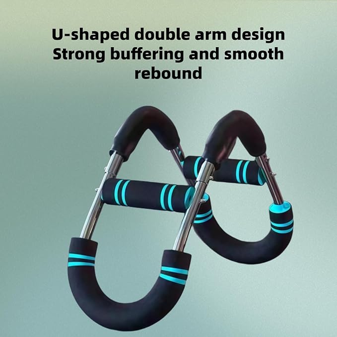 Twister Arm Exerciser 40-100lb,3-Position Adjustable Arm Trainer - Portable Power Twister Bar for Chest & Upper Body Workout, Detachable Home Gym Equipment for Men Women, Blue