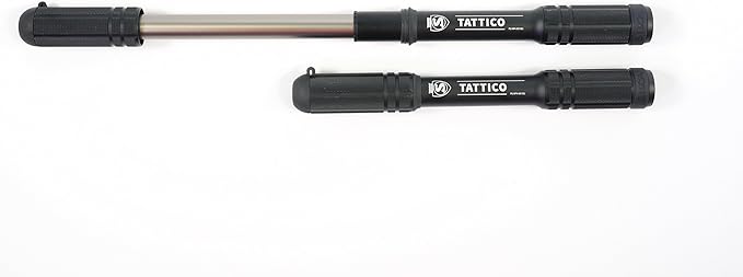 SILCA Tattico Mini Portable Pump for Bicycles with Integrated Hose, Chuck and Water Bottle Cage Mount