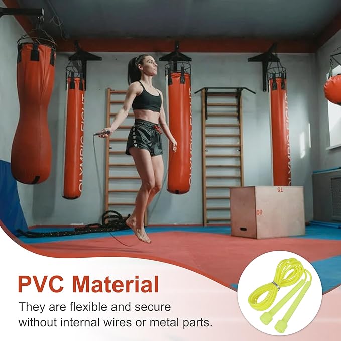 PATIKIL Jump Rope PVC, Adjustable Speed Skipping Ropes Tangle-Free Exercise Equipment for Workout Women Men