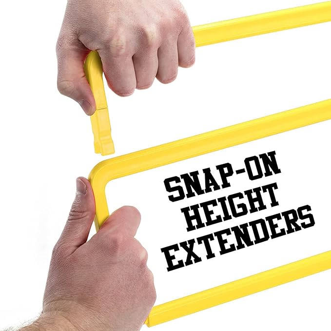 Adjustable Speed Training Hurdles Fitness & Speed Training Equipment with Agility Ladder - Plyometric Fitness & Speed Training – Hurdle/Obstacles for Soccer, Football, Track & Field