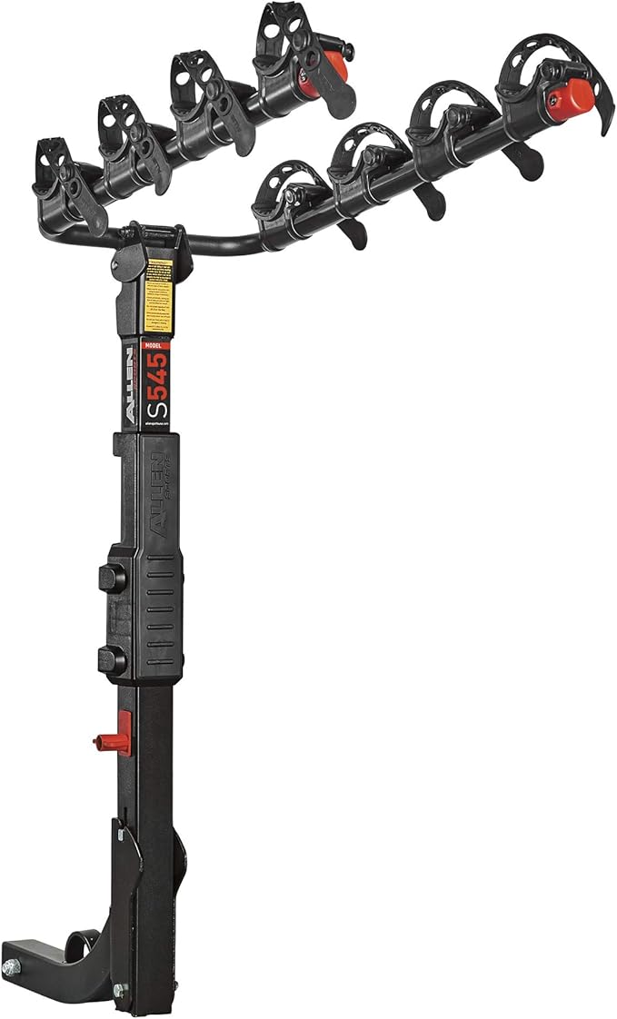 Allen Sports Premier Hitch Mounted 4-Bike Carrier, Model S545, Black