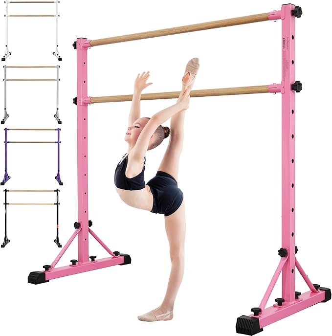 Adjustable Ballet Barre,Portable Dance bar,Fitness Equipment for Dance & Balance Excercise,Super Sturdy for Balance Workout,Weight Limit 250 LBS