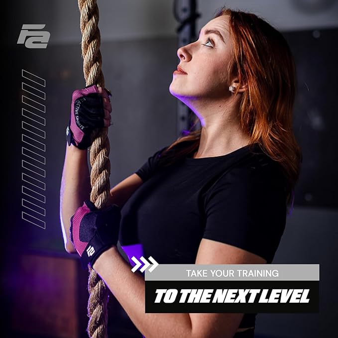 Fit Active Sports Max Grip Weight Lifting Workout Gloves for Gym Lifting, Biking, Fitness Training | Lightweight, Breathable, Non Slip | Men and Women