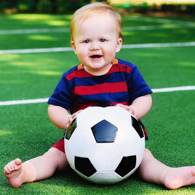 U&C Planet Soccer Ball Size 2/3/4/5 for Toddler and Kids, 1 Pack 2 Pack Classic Cartoon Ball with Pump for Girls and Boys Age 1 and up, Indoor Outdoor Soccer Game Gift
