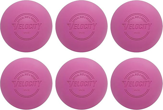 Velocity Lacrosse Balls - 1, 2, 3, 6, 12, 18, 24, 36, 60 and 120 Packs - for Practice, Official NFHS and College Approved Size