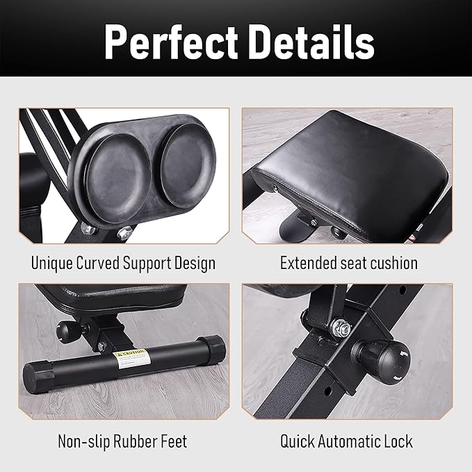 leikefitness Adjustable Weight Bench Foldable Workout Exercise Bench with Automatic Lock for Upright Incline Decline and Flat Full Body Exercise