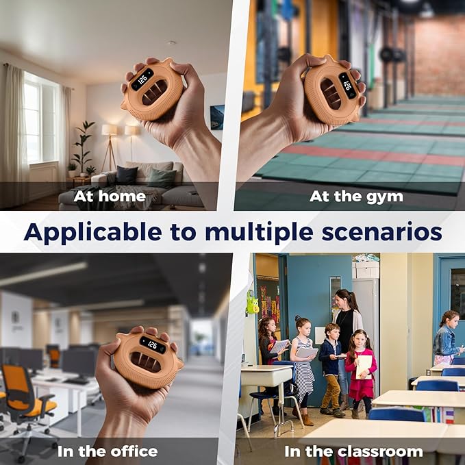 Smart Hand Grip Strengthener for Exercise and Fun, Gorifei Grip Strengthener with Comfortable and Soft Silicone Material, Suitable for Grip Strength Training, 5 Games Available and Control Shorts Browsing&Photos Taking on Phone