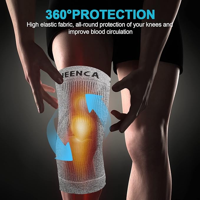 NEENCA Knee Sleeve – Knee Braces for Knee Pain, Joint Pain Relief, Swelling, Inflammation Relief, and Circulation, Knee Support for Women and Men