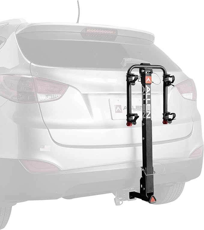 Allen Sports Deluxe Quick Install 2-Bike Hitch Rack, Model 1520RR, Black