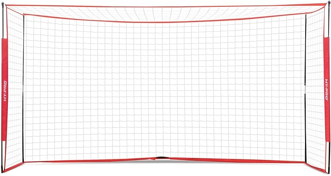 Hy-Pro 12ft x 6ft Portable Soccer Goal – Foldable Frame with Durable Materials, Easy Setup, and Carry Bag with Secure Pegs – Outdoor Soccer Goals for Backyard Training