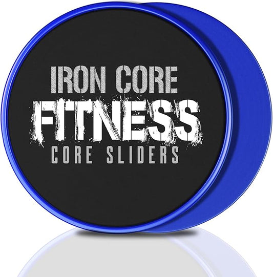 Core Sliders for Working Out, Dual Sided Exercise Gliding Discs for Use on All Surfaces, Ultimate Core Trainer, Light and Portable, Gym & Home Total Body Workout Equipment