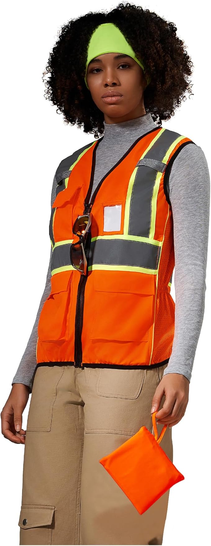 AYKRM 11 color Ladies High Vis Reflective Safety Vest for Women