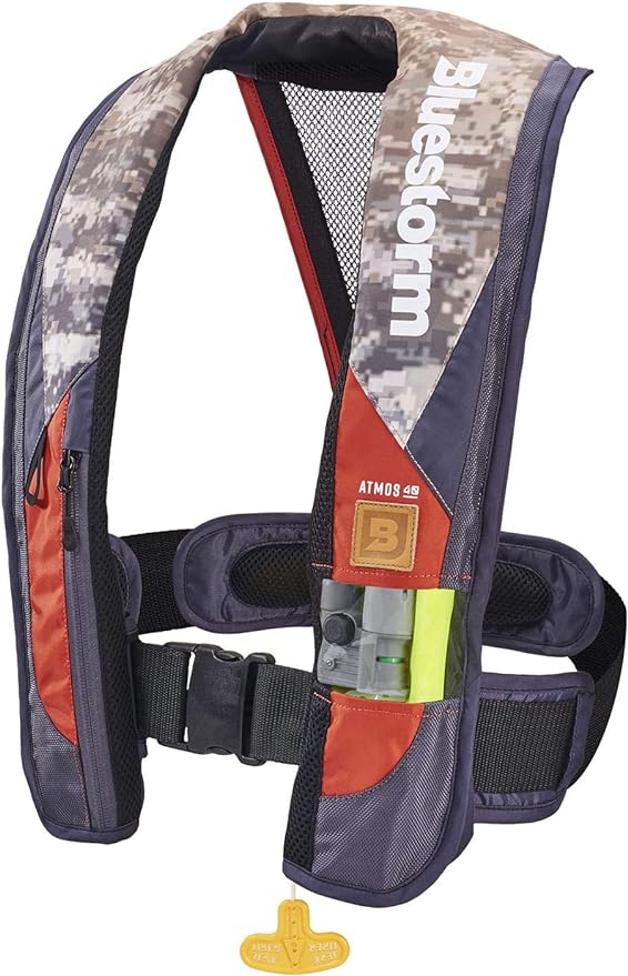 BLUESTORM Atmos 40 Automatic/Manual Inflatable PFD Life Jacket for Adults | US Coast Guard (USCG) Approved Life Vest