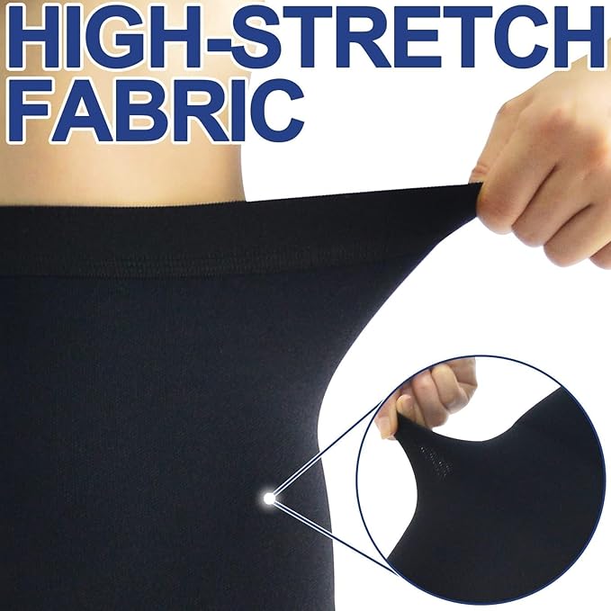 beister Medical Compression Pantyhose for Women & Men, 20-30mmHg Graduated Support Tights, Opaque Footless Waist High Compression Stockings & Leggings for Varicose Veins, Edema, Flight, DVT