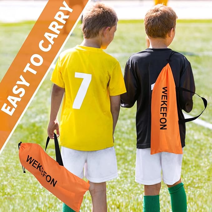 Soccer Goal with Carry Bag, 10/9MM Strengthen Pole, Arched Design, Kids Soccer Goals for Backyard Set 5x 3.1/3.6x2.7/2.9x2.4ft Portable Pop Up Soccer Nets for Toddler, Adults, Youth Games, Play, Gifts