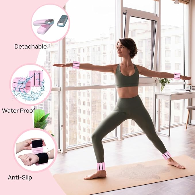 Pilates Ring Set Essentials Kit for Women with Magic Circle Ring and Ball,Core Sliders,Adjustable Ankle Wrist Weight,Exercise Resistant Bands,Accessories Equipment for Home Workout