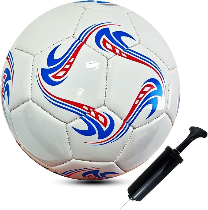 ABAJI Soccer Ball Size 3 4 5 Practice Training Balls Gift Thicker Leather Anti Exploded Indoor Outdoor Come with Pump Needle
