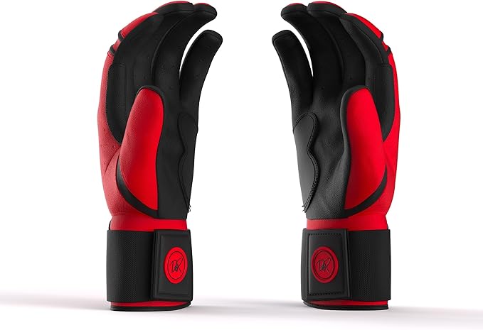 Drip & Rip Baller Series - Youth Batting Gloves + Adult Batting Gloves - for Softball and Baseball - Long Cuff Style for Men and Youth