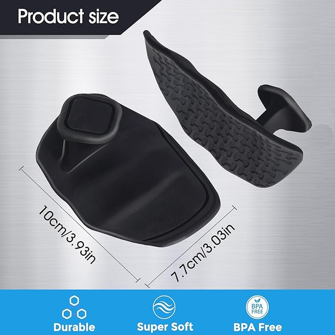 2PCS Anti-Slip Gym Grips Fingerless Workout Gym Gloves, Ergonomic Workout Grip for Men Women Crosstraining Hand Palm Protection, Weight Lifting Grips for Bodybuilding, Deadlifts