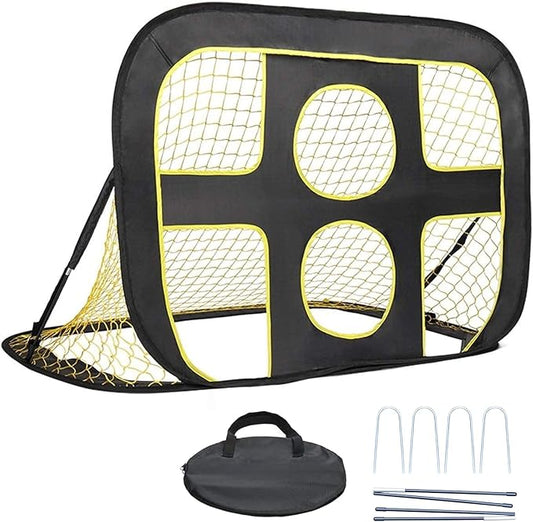 Soccer Net for Kids Portable Pop Up Soccer Goals with Carrying Bag Foldable Soccer Target Net Indoor Outdoor Backyard Practice