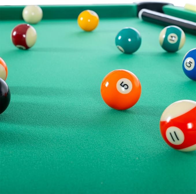 3 in 1 Pool Ping Pong Dining Combo, 65.75in Foldable Billiard/Table Tennis, Multi Game for Adults Kids, With Billiard and Tennis Paddles Accessories