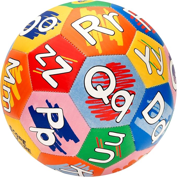 Crayola Score N’ Explore Officially Licensed 5” Color Ball, Interactive Coloring Soccer Ball for Kids, Fun Learning Toy Activity Ball