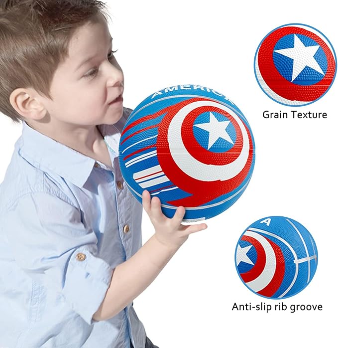 Kids Basketball Size 5 Youth Basketball 27.5" for Indoor Outdoor Play Games,Training Basketball for Beginner(Boys&Girls)