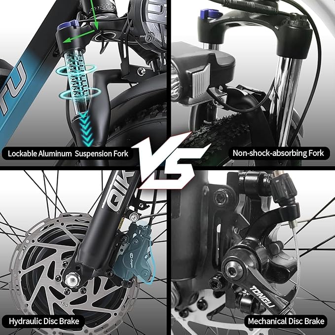 Q7 Peak 3000W Dual Motor Electric Bike - 60-Mile 48V 23Ah UL Certified eBike, 31MPH Fat Tire eBicycle with 5 Riding Modes, Hydraulic Brakes & LCD Display for Mountain/Snow/City