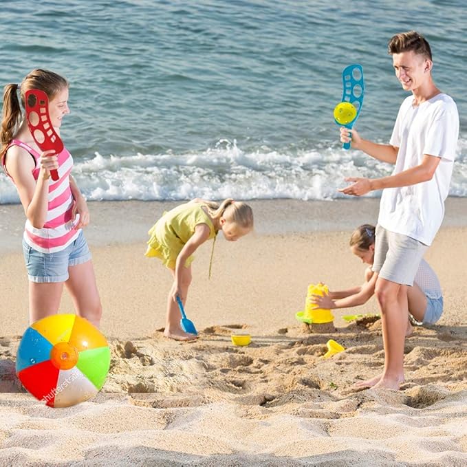 ArtCreativity Scoop and Toss Game for Kids – Includes 2 Scoops and 2 Balls – Fun Outdoor Toys for Beach, Backyard, Camping, or Park – Great PE Equipment & Summer Activity for Boys, Girls & Families
