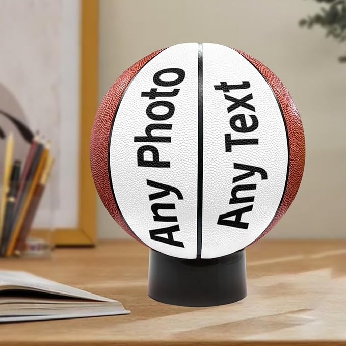 Personalized Basketball Leather Basketball Custom Basketball with Your Personalized Pictures Text Sports Equipment