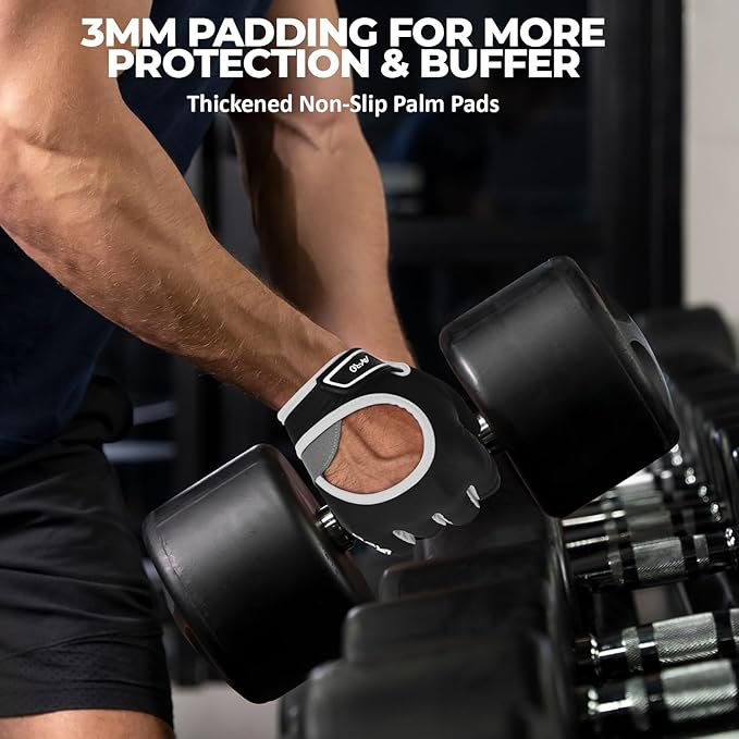 AYRO Breathable Weight Lifting Gym Workout Gloves with Extra Grip for Men & Women, Exercise Gloves with Full Palm Protection, Removal with Durable Closure, for Weightlifting