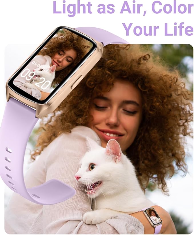 Health Fitness Tracker with 24/7 Heart Rate, Blood Oxygen, Blood Pressure, Sleep Tracker, 5ATM Waterproof Activity Trackers with Step Tracker, Pedometer (S & L Bands Included)