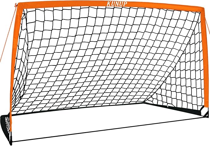 5×3 6x4 9x5 FT Portable Kids Soccer Goal for Backyard, Foldable Soccer Practice Net with Carrying Bag for Toddler Youth Adult Pop Up Soccer Training Equipment Indoor and Outdoor Sports Game