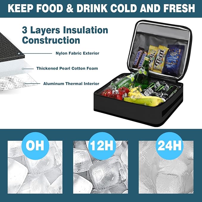 Paddle Board Cooler Bag, Waterproof Surf Sup Deck Cooler Bag Insulated Leakproof 10 Cans, Sup Paddle Board Accessories Bag for Stand Up Paddleboard and Kayak