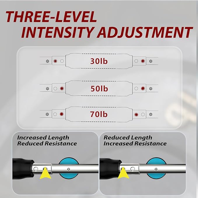 Twister Arm Trainer, Chest Workout Equipment, Three-Level Adjustable Forearm Strengthener at Home, Portable Fitness Exerciser, Gifts for Men Women Dad Bro Husband