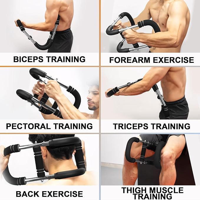 Twister Arm Trainer, 20-60lbs Adjustable Resistance Arm Trainer for Men&Women, Chest Workout Equipment Exercise Equipment for Home, Build Chest Clip Muscle Arm Strength Portable Workout Equipment