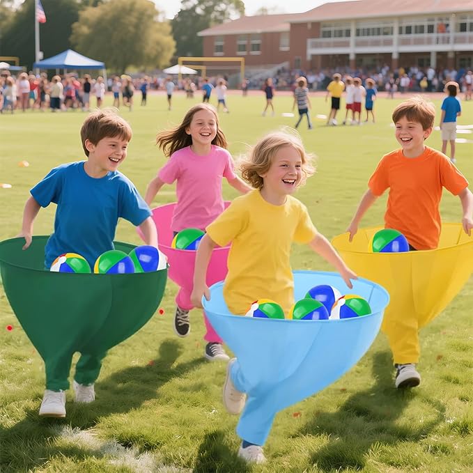 Granny Pants Yard Game Freaky Party Games Pants with Bouncy Balls and Air Pump Oversized Granny Pants Outdoor Game for Adults and Family Interactive Throwing Game for Group Gatherings