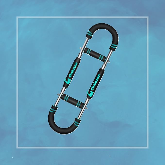 Twister Arm Trainer, Adjustable, Detachable, Portable, Chest Exerciser for Men & Women. Home Fitness Equipment for Enhancing Upper Body Muscle(60-90-110 lbs Tension, Black with Blue Stripes)