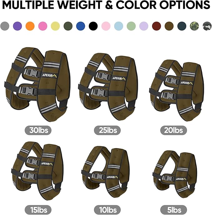 APEXUP Weighted Vest Men Women, Weight Vest for Women Workout Equipment for Strength Training Running