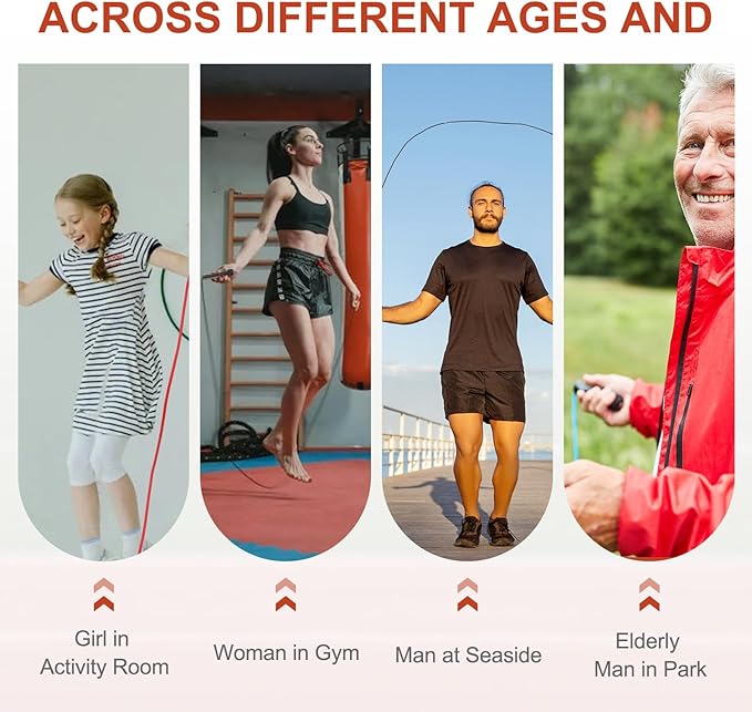 PATIKIL Jump Rope PVC, Adjustable Speed Skipping Ropes Tangle-Free Exercise Equipment for Workout Women Men