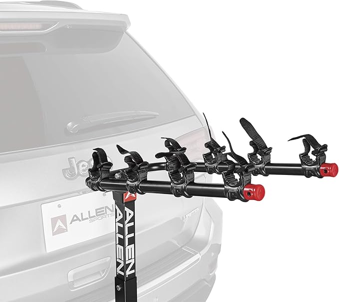 Allen Sports Deluxe 4-Bike Hitch Mount Rack (2-Inch Receiver) , Black