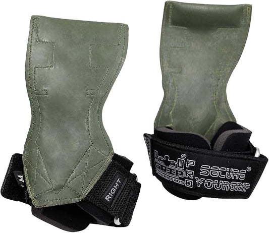 Lifting Grips PRO Weight Gloves Heavy Duty Barbell Gymnastics Straps Alternative to Power Hooks Deadlifts Adjustable Neoprene Padded Wrist Wrap