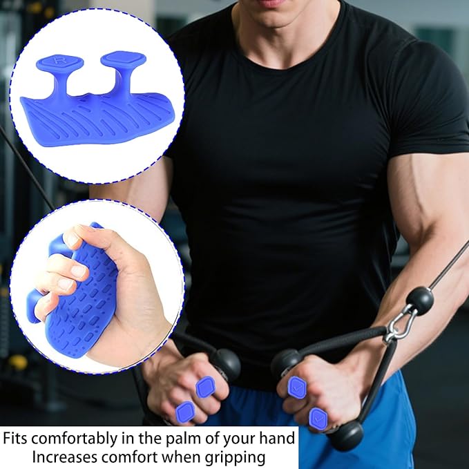 Upgraded Weight Lifting Grips for Women & Men - Extra Large & Thick Non-Slip Gym Grips with Cooling Towel, Ergonomic Workout Gloves for Pull-Ups, Dumbbell Exercises